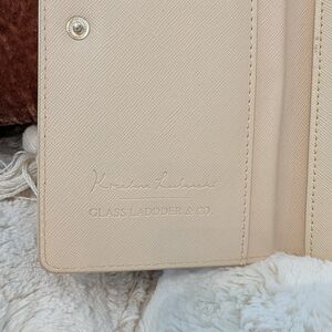 Kirsten Lubinski Glass Ladder & Co. Cream Leather Snap Wallet/Passport Holder